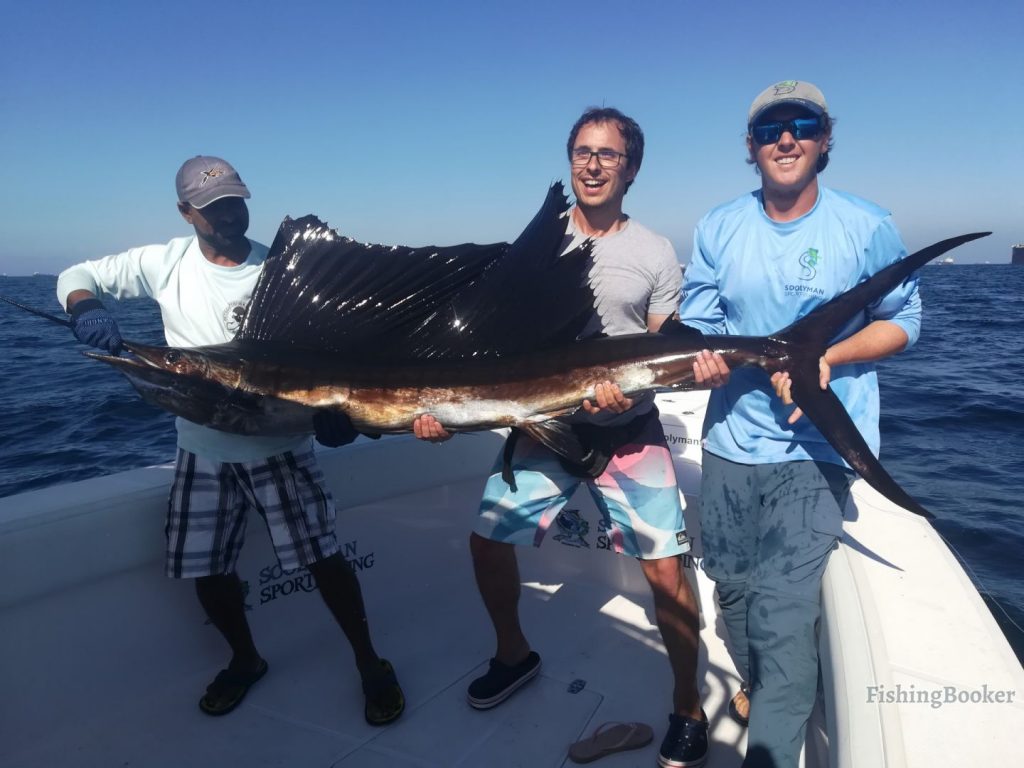 a Sailfish caught in Fujairah