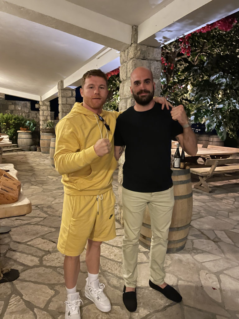 Uros with Canelo Álvarez